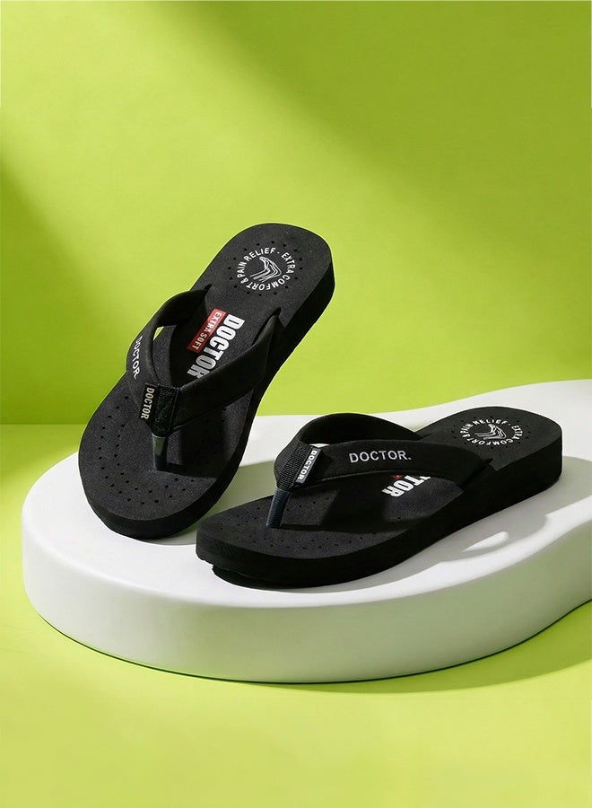DOCTOR EXTRA SOFT Comfort Flip Flops for Women | Soft Cushion Comfortable Daily Wear Anti Slip Lightweight Slippers | Doctor Extra Soft D-16 - Image 1